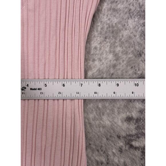 Kule Dress XS Womens Clemence Ribbed Tank Soft Pink Midi - Picture 5 of 8